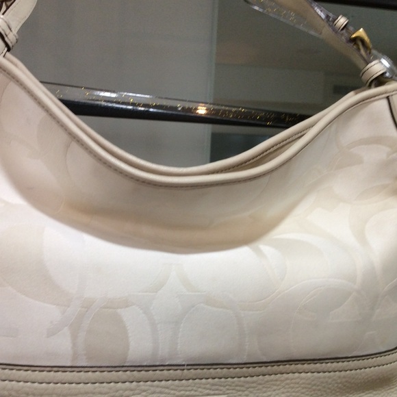 Coach Bucket Bag Off White y2k fabric logo - Picture 4 of 10